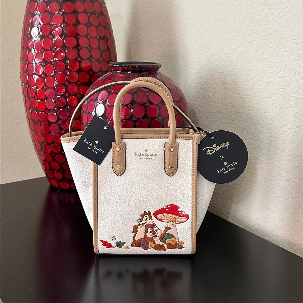 Kate Spade x Disney NWT Chip N Dale Mini Ella Tote Limited Edition - Picture 9 of 17